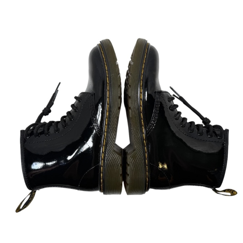 DR MARTENS | Black Patent Leather Lace Up Boot Junior 1460 Punky School Summer - Picture 13 of 16